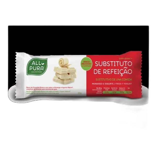 ALLPURA BARRA SUBSTITUTA REFEICAO CHOCOLATE BRANCO