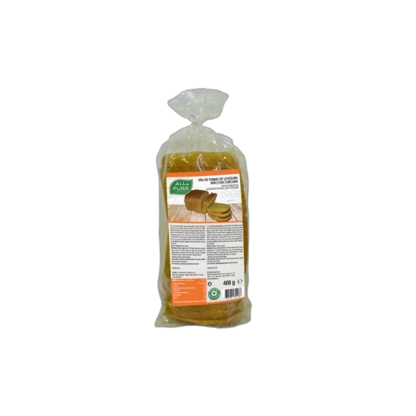 ALLPURA PAO DE FORMA DE LEVEDURA MAE COM CURCUMA