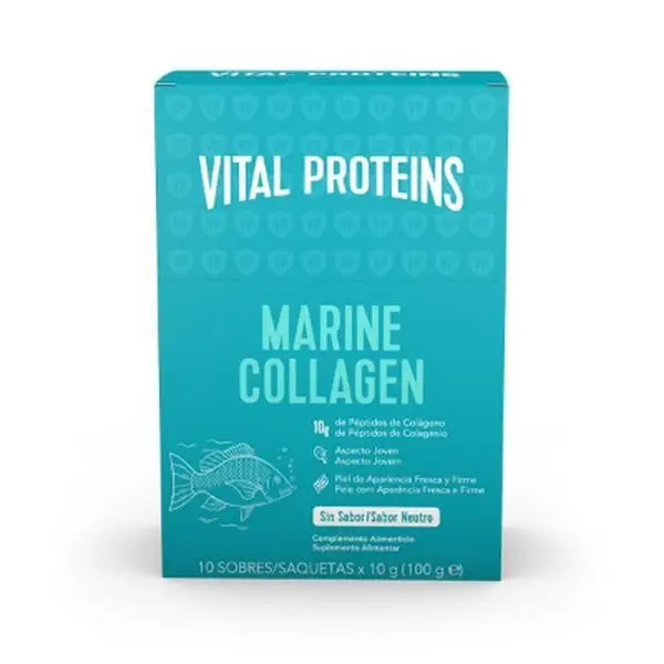 Péptidos De Colagénio Marinho. 10 Saquetas