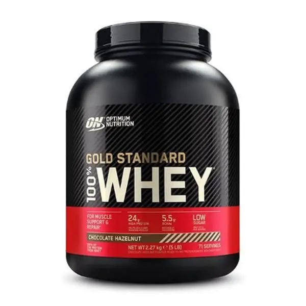 On 100% Whey Gold Std 2270G Choco Avelã